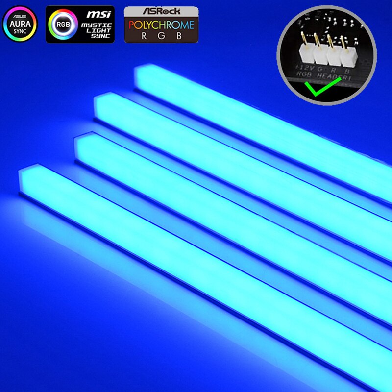 12V 4  30cm ˷̴ ձ RGB PC ̽ LED Ʈ ..
